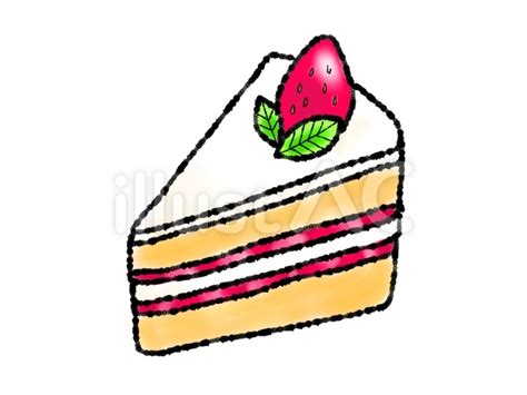 イチゴのショートケーキイラスト No 22403314｜無料イラスト・フリー素材なら「イラストac」