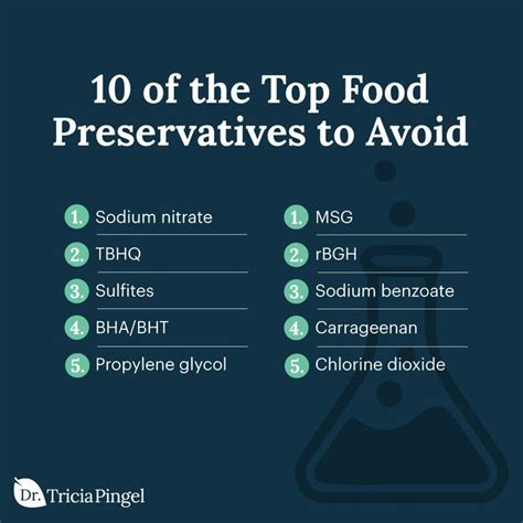 10 Of The Top Food Preservatives To Avoid Food Additives Food