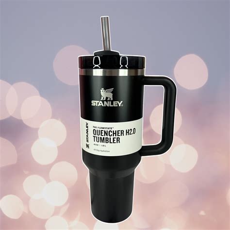 Stanley Quencher H20 Flowstate Tumbler 40oz ‘black Glow Ebay