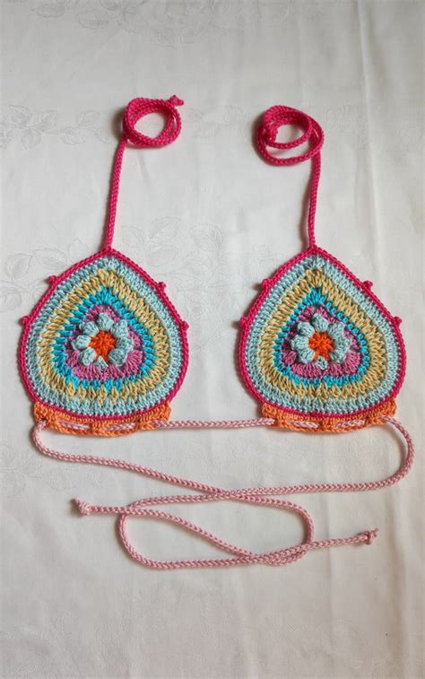 Top Bikini Crochet Donna Abbigliamento Di Moan Creazioni Su Misshobby