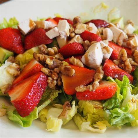 Strawberry And Walnut Salad With Walnut Balsamic Vinaigrette April J Harris