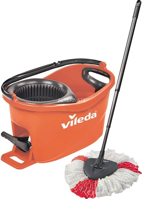 Vileda Turbo Easywring Clean Complete Mop And Bucket With Power