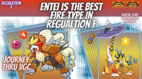 ENTEI Is The BEST FIRE Type In REGULATION F Pokemon Scarlet Violet