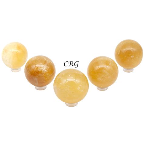 Honey Calcite Sphere 1 Piece 40 Mm Crystal River Gems