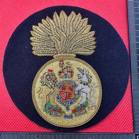 BRITISH ARMY BULLION Embroidered Blazer Badge Royal Scots Fusiliers