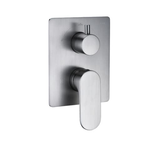 Cae Montella Concealed Way Shower Bath Mixer Spot Free Stainless