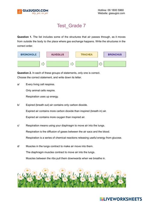 Free Year 7 Science Worksheets Worksheets Library