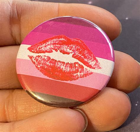 Lipstick Lesbian Pride Flag Pin Magnet Bottle Opener Pocket Etsy