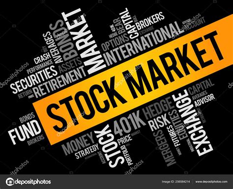 Stock Market Word Cloud Collage Stock Vector Image By ©dizanna 256584214