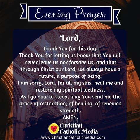 Evening Prayer Catholic Tuesday January 4 2022 Christian Catholic Media