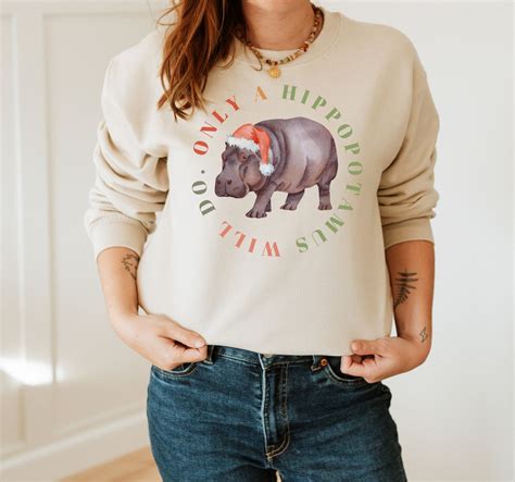 I Want A Hippopotamus For Christmas Sweater Funny Christmas Sweatshirt