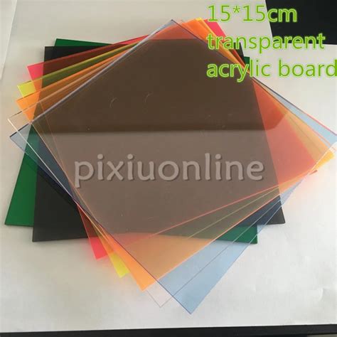 J Cm Cores Colorido Placa Acr Lica Transparente Perspex