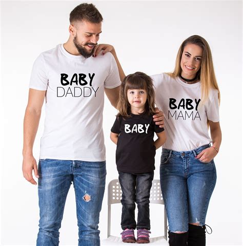 Baby Daddy Baby Mama Baby Shirts, Matching Family Shirts