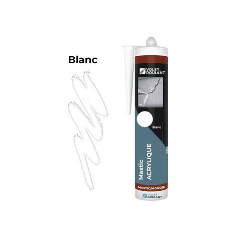 Mastic Acrylique Blanc RAL 9016 310ML Scellant à Joints Efficace