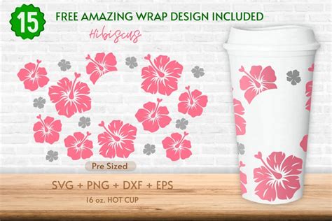 Oz Hibiscus Starbucks Hot Cup Svg Flowers Svg