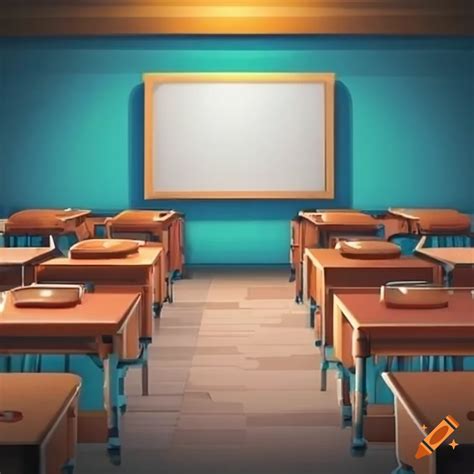 Empty Classroom With Chairs And Desks On Craiyon