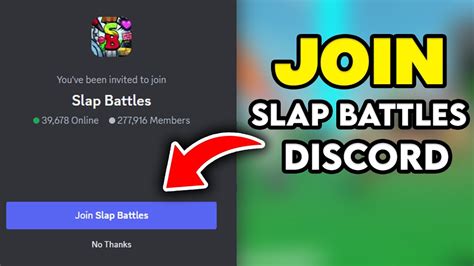 How To Join Roblox Slap Battles Discord Server Youtube