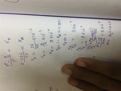 Dp Vapour Pressure Of An Aqueous Solution Of A Non Volatile And Non