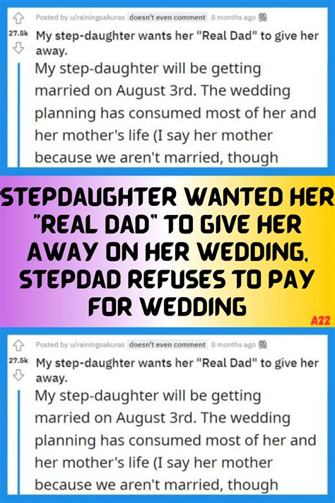 Stepdaughter Wanted Her Real Dad To Give Her Away On Her Wedding