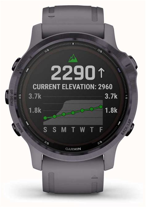 Garmin Fenix 6s Pro Solar Amethyst With Shale Grey Strap 010 02409 15 First Class Watches™ Irl