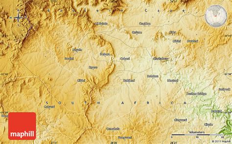 Physical Map of Idutywa River