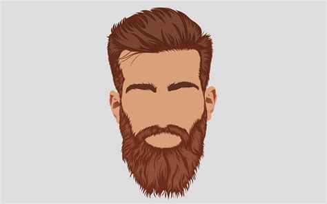 Realistic Beard Illustration 7450082 Vector Art At Vecteezy