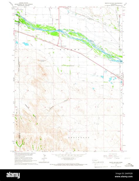 Map of bayard nebraska hi-res stock photography and images - Alamy