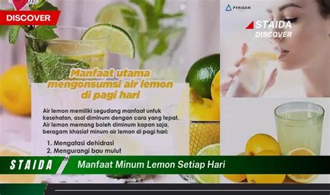 Temukan 7 Manfaat Minum Lemon Setiap Hari Yang Jarang Diketahui