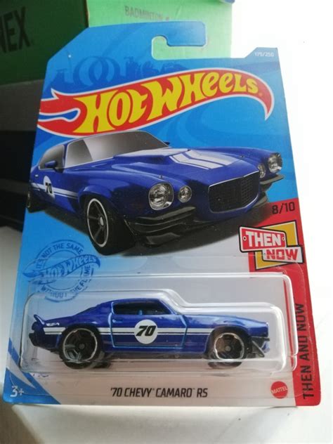 New Chevy Camaro RS Then And Now Blue Hot Wheels HotWheels Car Duit Raya KemasRaya