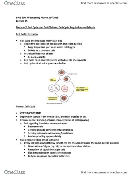 Biol Lecture Notes Winter Lecture Cell Signaling