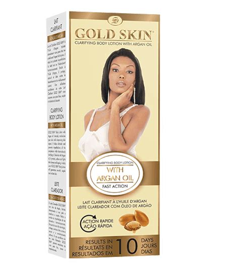 Gold Skin Clarifying Body Lotion With Argan Oil 400ml Makkos Gh