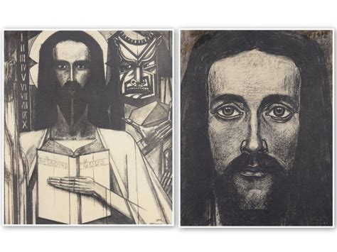 Jan Toorop Christus Portret En Christus In De Woestijn