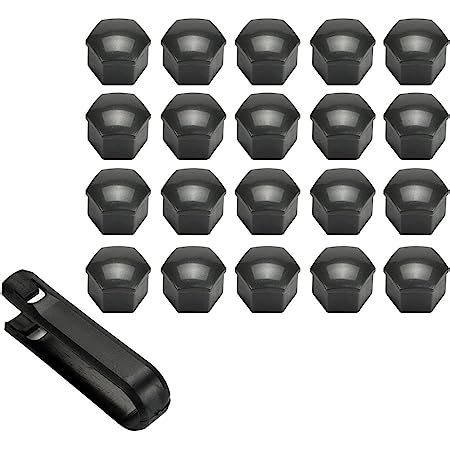 Amazon AUTOXBERT 25mm 20x Wheel Center Nut Cover Lug Bolt Grey