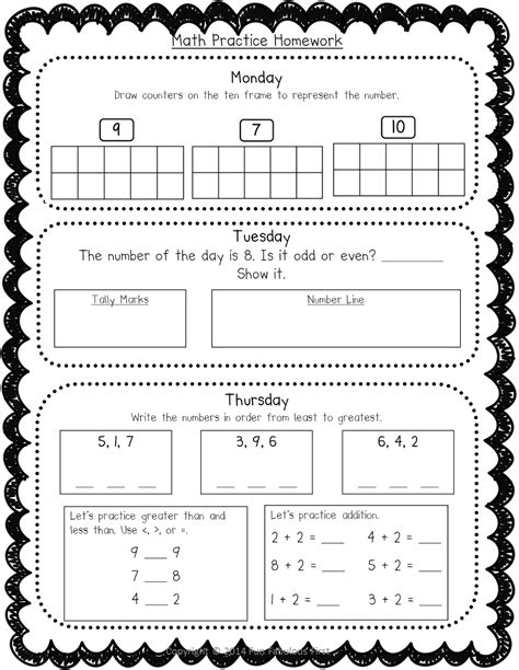 St Grade Math Homework Packets Pdf