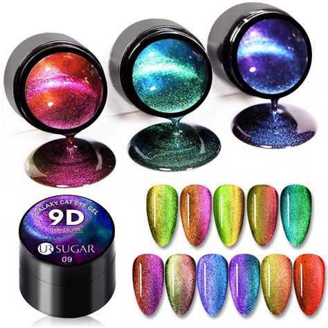 Buy Pc Ur Ml D Galaxy Cat Eye Uv Gel Nail Polish Nail Art Tools