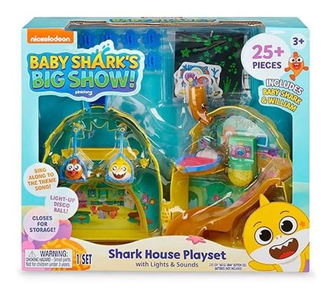 Baby Shark Playset Casa Tubar O Luz E Som Sunny Fabrica Da