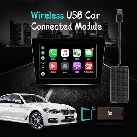 New Wireless Carplay USB Display Dongle Wired Android Auto For Vihecle