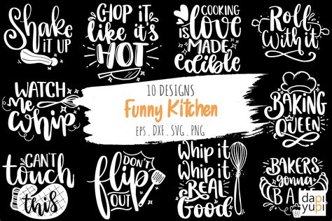 Funny Kitchen Svg Bundle Kitchen Quotes By Dapiyupi Thehungryjpeg