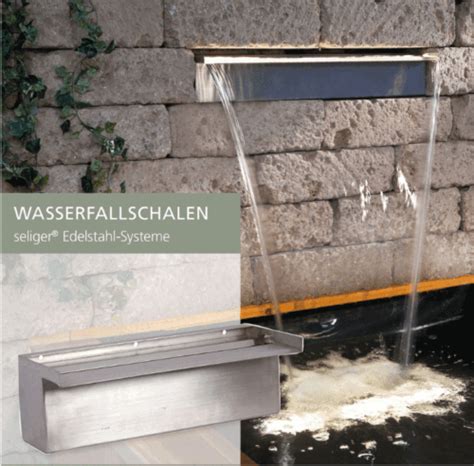 Cm Wasserfallschale Edelstahl Wasserfall Bachlauf Gartenteich