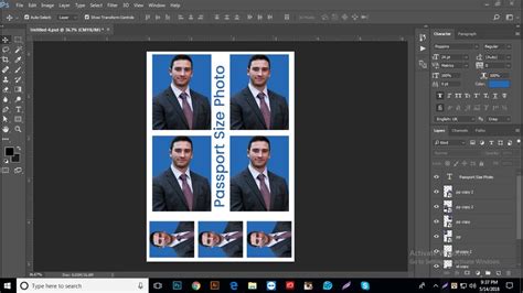 How To Create Passport Size Photo In Photoshop কিভাবে পাসপোর্ট সাইজের ছবি তৈরী করবেন Youtube