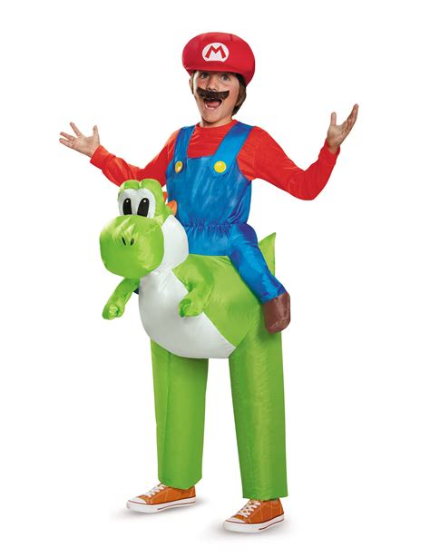 Aufblasbares Super Mario Und Yoshi Huckepack Nintendo Kost M F R