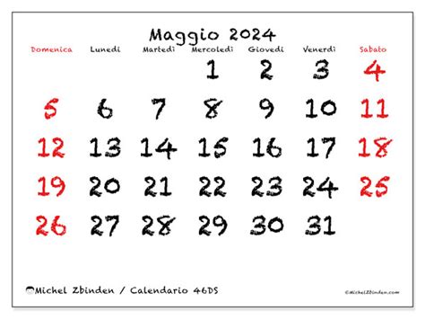 Calendario Maggio Michel Zbinden It