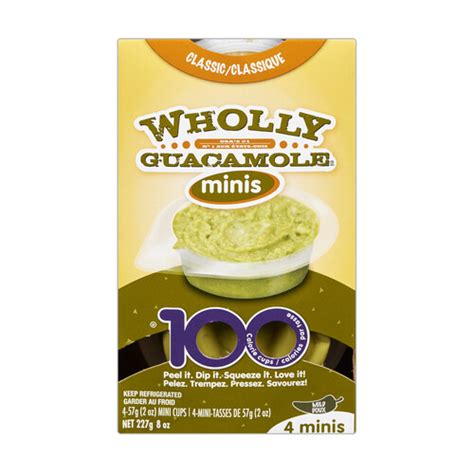 Wholly Guacamole Classic Minis 4 X 57 G Voilà Online Groceries And Offers