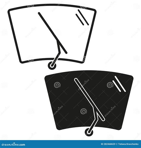 Wiper Icon Of 3 Types Isolated Vector Sign Symbol CartoonDealer