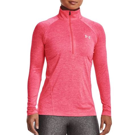 Womens Under Armour Tech Twist Quarter Zip Pink Bmc Sports Ireland