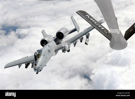 An A C Thunderbolt Ii Departs After Completing Air To Air Refueling