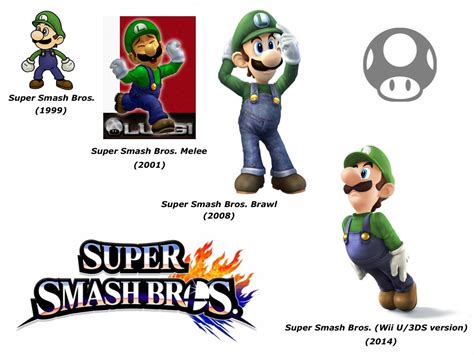 Luigi (Super Smash Bros. evolution) by delvallejoel on DeviantArt