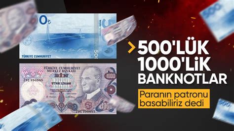 TCMB Fatih Karahan 500 ve 1000 liralık banknotla ilgili soruyu yanıtladı