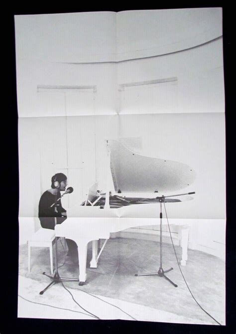 John Lennon White Grand Piano folded poster 71 Peter Fordham Photo ...