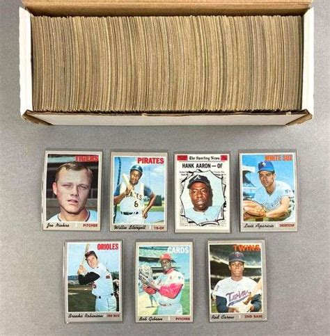 Topps Baseball Partial Set Of Cards With Hofs Stars And